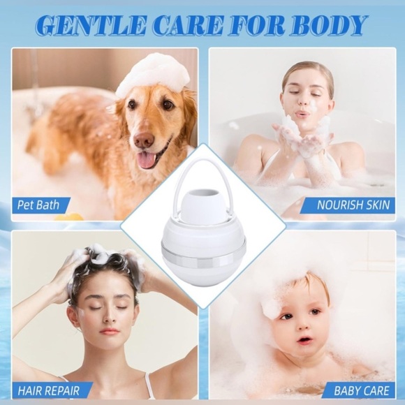 Bath Ball Filter Premium Bathtub Shower Water Filter Softer Skin Hair White NIB - Picture 4 of 12